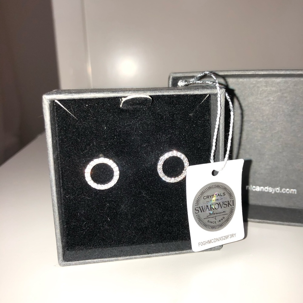Swarovski crystal earrings from Nic and Syd